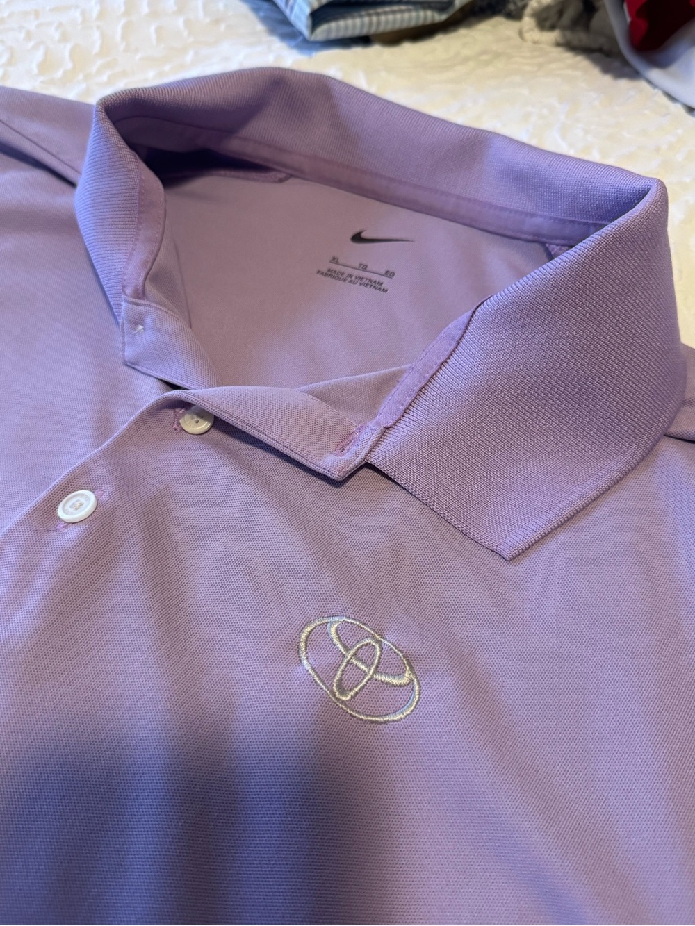 Nike Men’s Light Purple Polo with Subtle Embroidered Logo